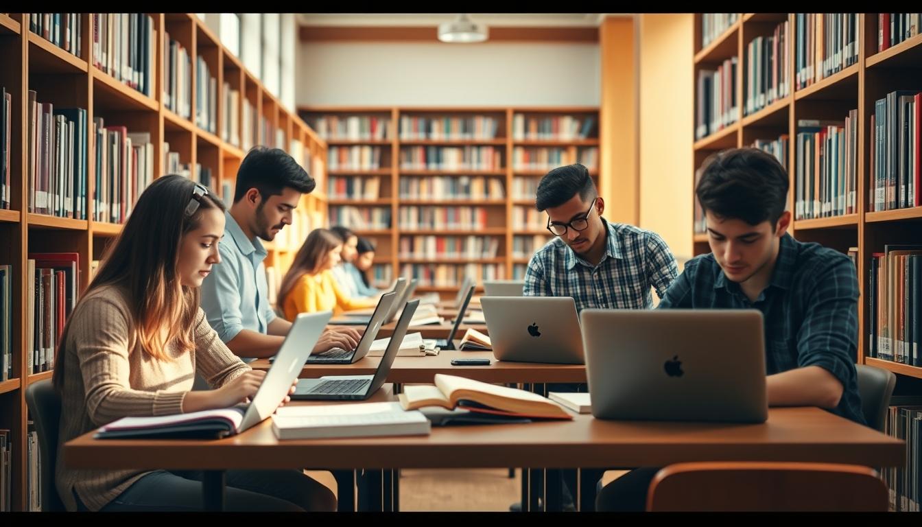 Modern university campus for students